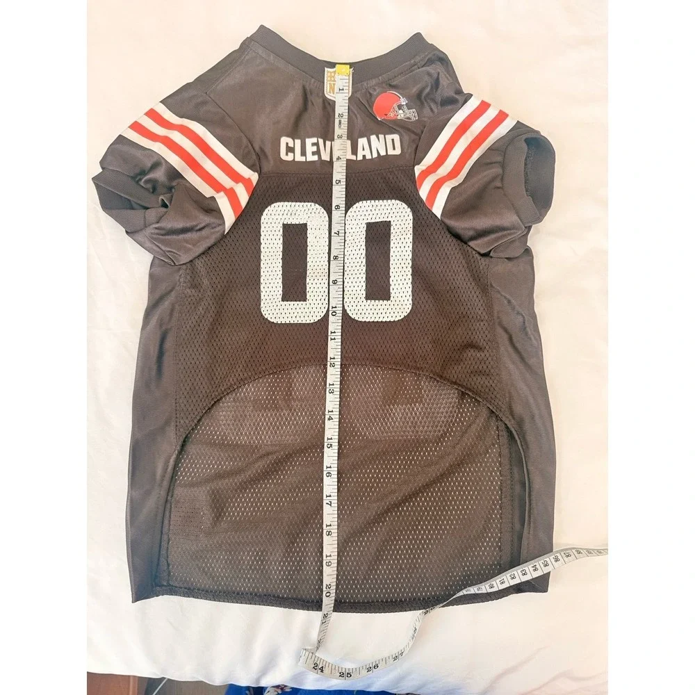 Cleveland‎ browns dog jersey size  X large brown